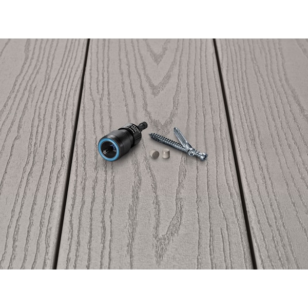 Starborn Pro Plug No. 10 X 2-1/2 in. L Slate Gray Star Trim Head Deck Screws and Plugs Kit 1 pk PXDT314T250 - main